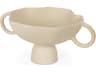 Radka Beige Textured Small Metal Decorative Bowl