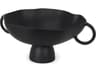 Radka Large Matte Black Metal Decorative Bowl