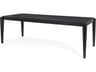 Teva Black Wood Rectangular 92" Dining Table