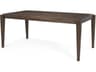 Teva Dark Brown Wood Rectangular 72" Dining Table