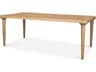 Suvan 84L Light Brown Rectangular Oak Wood Dining Table