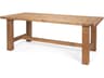Stetson 84" Rectangular Natural Brown Wood Dining Table