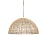 Thad 1-Light Natural Woven Rattan Dome Pendant