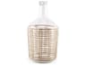 Troian Medium Rattan Wrapped Glass Bottle