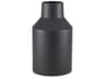 Tosca Small Matte Black Metal Vase