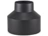 Tosca Medium Matte Black Metal Vase