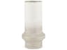 Tovah Small Textured White w/ Gold Metal Vase