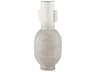 Torres Tall Textured Off White w/ Gold Metal Vase