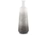 Toru Tall White w/ Grey Ombre Metal Vase