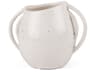 Urvi Short Off White Speckled Asymmetrical Ceramic Vase