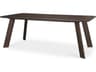 Welborn 84" Dark Brown Wood Rectangular Dining Table