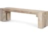 McArthur 64" Whitewash Reclaimed Wood Bench