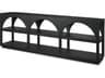 Bela Large Matte Black Arched Console Table