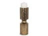 Akira Large Hammered Gold Metal Pillar Candle Holder
