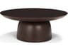 Sadira Small Mid-Dark Brown Solid Wood Round Riser