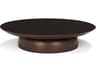 Sadira Large Mid-Dark Brown Solid Wood Round Riser