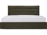 Sebastion Green Solid Wood King Panel Bed