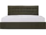 Sebastion Green Solid Wood Queen Panel Bed