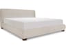 Beau Grey Plywood Upholstered Queen Platform Bed