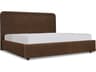 Simon Brown Plywood Upholstered Queen Platform Bed