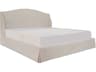 Weston White Upholstered King Platform Bed