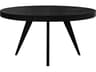 Parq Round Wood Black Dining Table