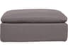 Clay Light Grey Upholstered Ottoman