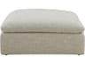 Clay Coastside Sand Beige Upholstered Ottoman