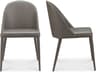 Burton Gray Upholstered Side Dining Chair - Set of Two