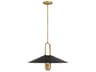 Goldenridge 1-Light Legacy Brass Dark Matte Black Pendant