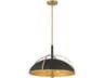 Yorkshire 4-Light Dark Matte Black Dome Pendant