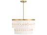 Coronelle 6-Light Legacy Brass Drum Tiered Pendant