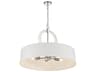 Cape Coral 5-Light Polished Nickel Round Pendant