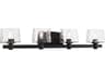 Drysdale 4-Light Coal Black Vanity Light