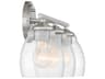 Winsley 3-Light Brushed Nickel Glass Vanity Light