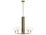 Chelsea 5-Light Soft Brass Black Candelabra Chandelier