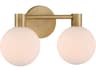 Fenton 2-Light Legacy Brass Vanity Light