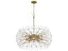 Winter 10-Light Soft Brass Sputnik Chandelier