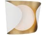 Flare 1-Light Sand White Wall Sconce