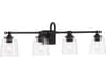 Antonia 4-Light Coal Black Vanity Light
