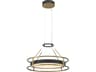 Levitation 1-Light Sand Coal Soft Brass Black LED Pendant