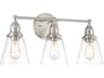 Barwell 3-Light Brushed Nickel Vanity Light
