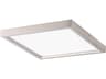 1-Light Brushed Nickel Glass LED Flush Mount
