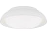 1-Light Sand White LED Bowl Flush Mount