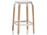 Steelwood Beech Wood Bar Stool