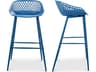 Piazza Outdoor Bar Stool in Blue