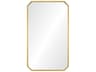 Burnished Brass Rectangular Wall Mirror