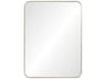 Brushed Brass Rectangular Wall Mirror