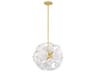 Tamara 6-Light Aged Brass Sputnik Pendant
