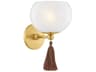 Mandy Cheng Niya 1-Light Aged Brass Wall Sconce